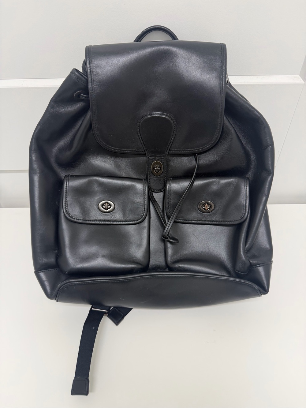 Coach Heritage Leather Backpack - Picture 5 of 14